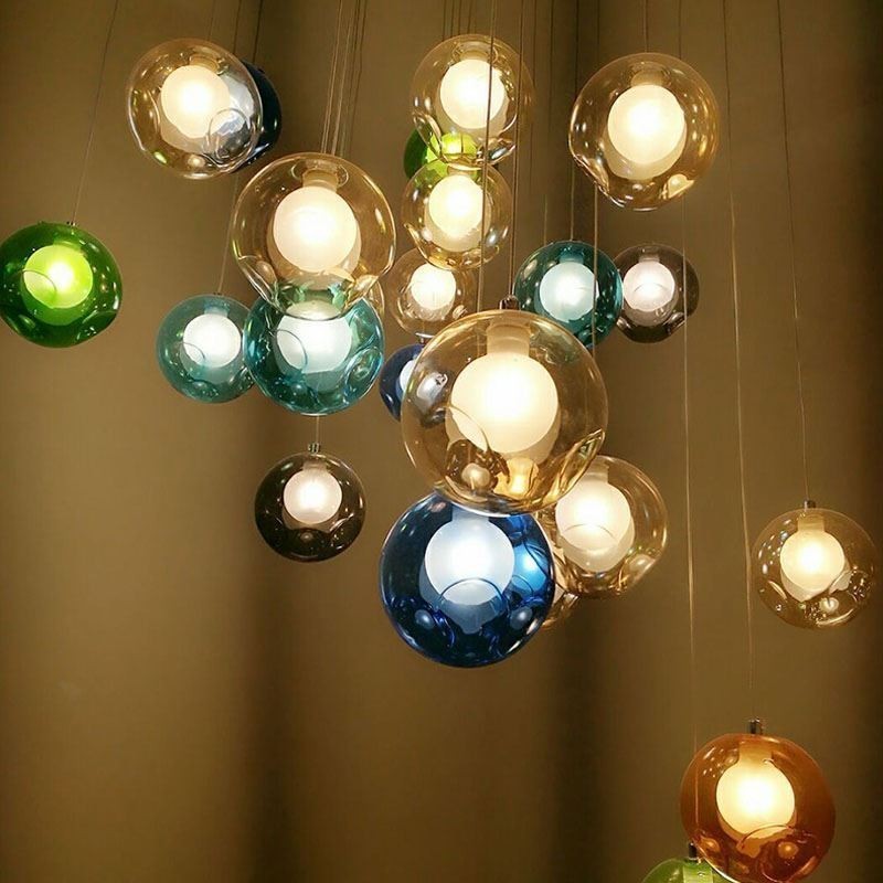 Modern Crystal Ball Pendant Light Colorful Crystal Chandelier (Colorful Style Pls Contact Us)