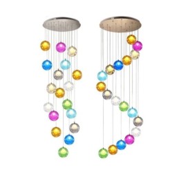 Modern Crystal Ball Pendant Light Colorful Crystal Chandelier (Colorful Style Pls Contact Us)