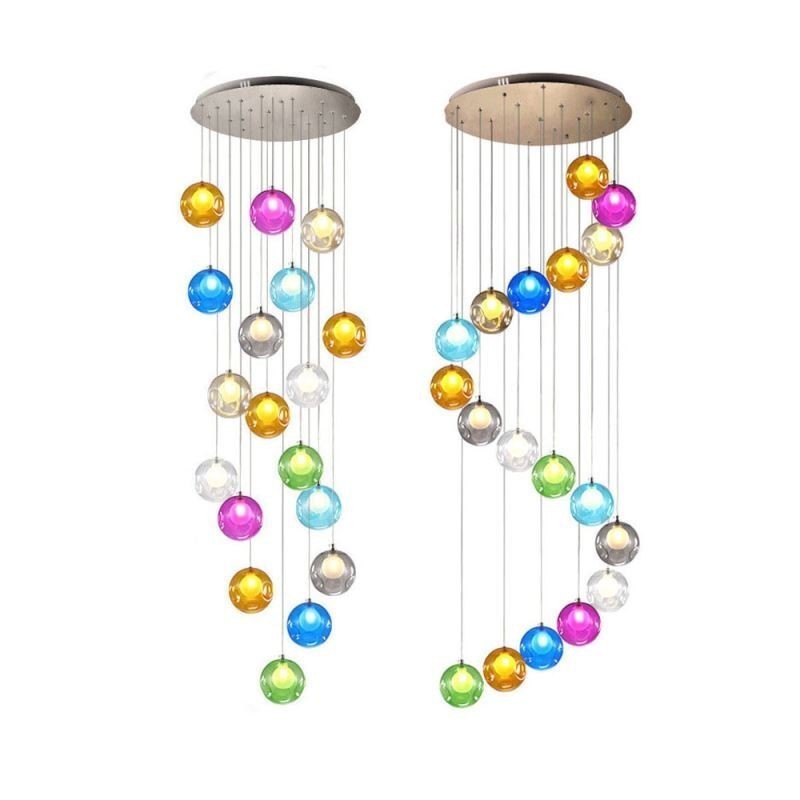Modern Crystal Ball Pendant Light Colorful Crystal Chandelier (Colorful Style Pls Contact Us)