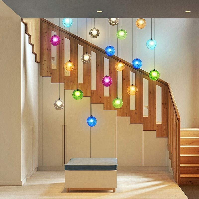 Modern Crystal Ball Pendant Light Colorful Crystal Chandelier (Colorful Style Pls Contact Us)