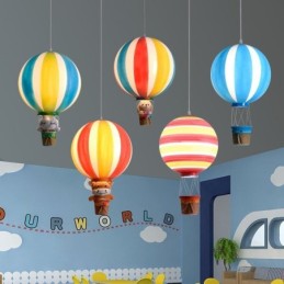 Colorful Hot Air Balloon Pendant Light Acrylic Decoration Light
