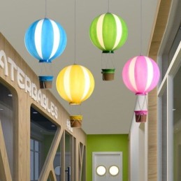 Colorful Hot Air Balloon Pendant Light Acrylic Decoration Light