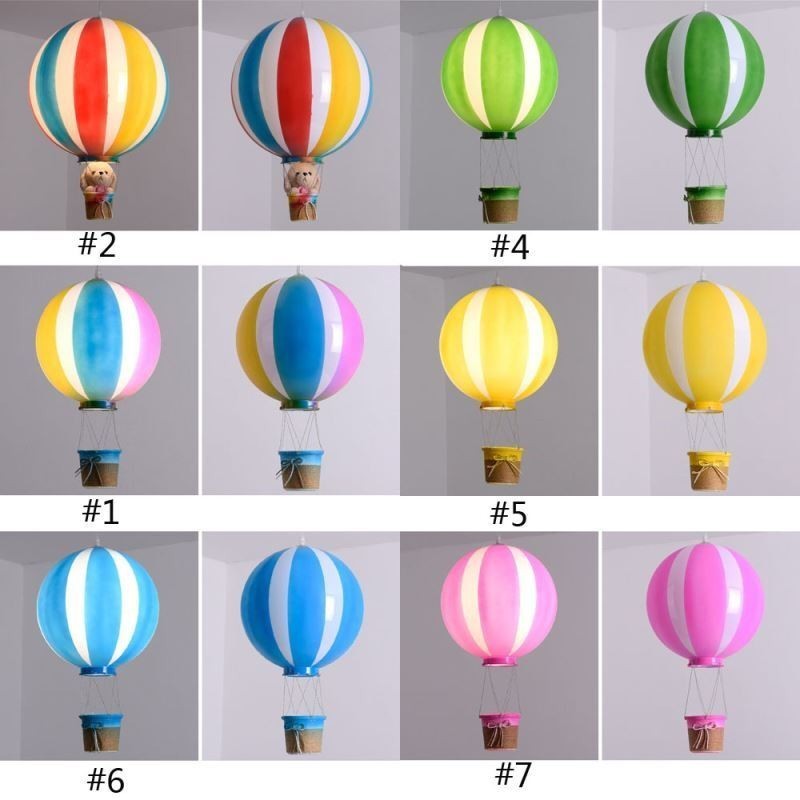 Colorful Hot Air Balloon Pendant Light Acrylic Decoration Light