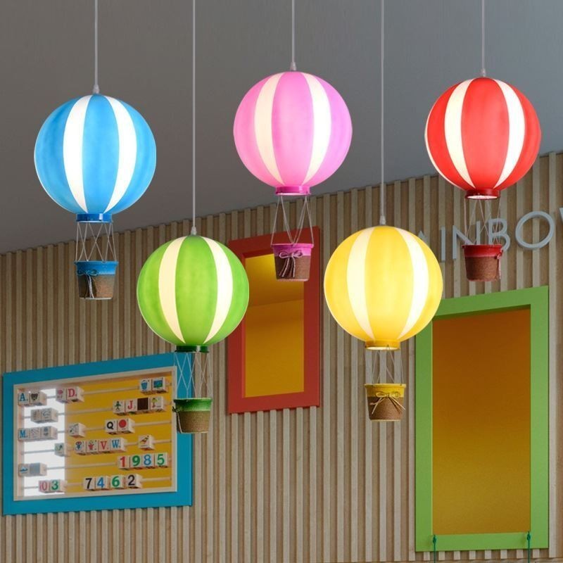 Colorful Hot Air Balloon Pendant Light Acrylic Decoration Light