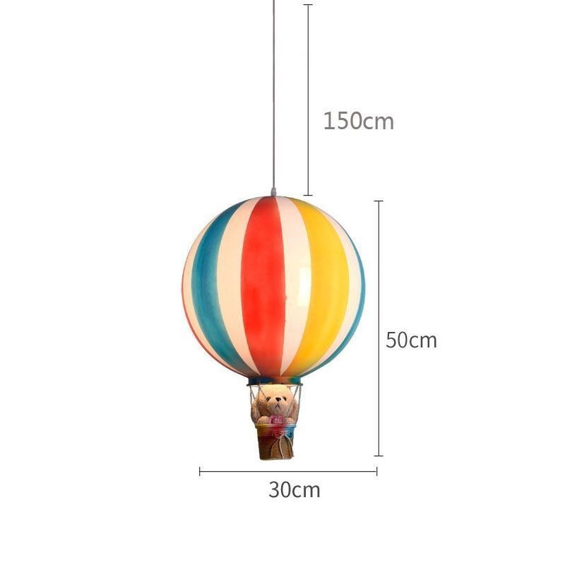 Colorful Hot Air Balloon Pendant Light Acrylic Decoration Light
