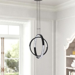 Modern Chandelier 2 Rings Pendant Lighting Dining