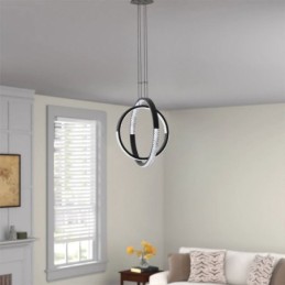 Modern Chandelier 2 Rings Pendant Lighting Dining