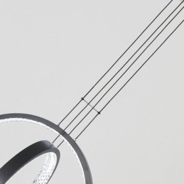 Modern Chandelier 2 Rings Pendant Lighting Dining