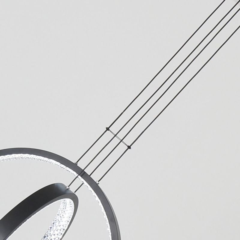 Modern Chandelier 2 Rings Pendant Lighting Dining