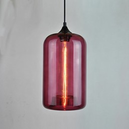 Bottle Design Pendant 1 Light Minimalist Iron Painting