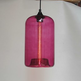 Bottle Design Pendant 1 Light Minimalist Iron Painting