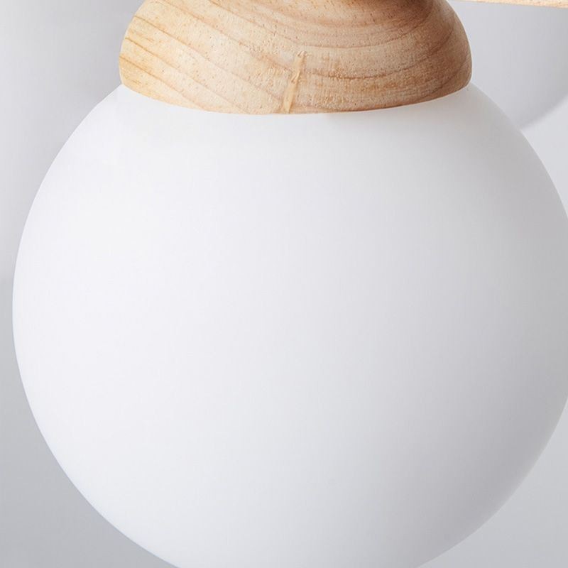 Japanese Wood Chandelier Molecule Pendant Light