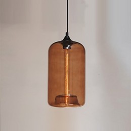 Bottle Design Pendant 1 Light Minimalist Iron Painting