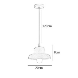 Japanese Wood Pendant Light Hat Hanging Light