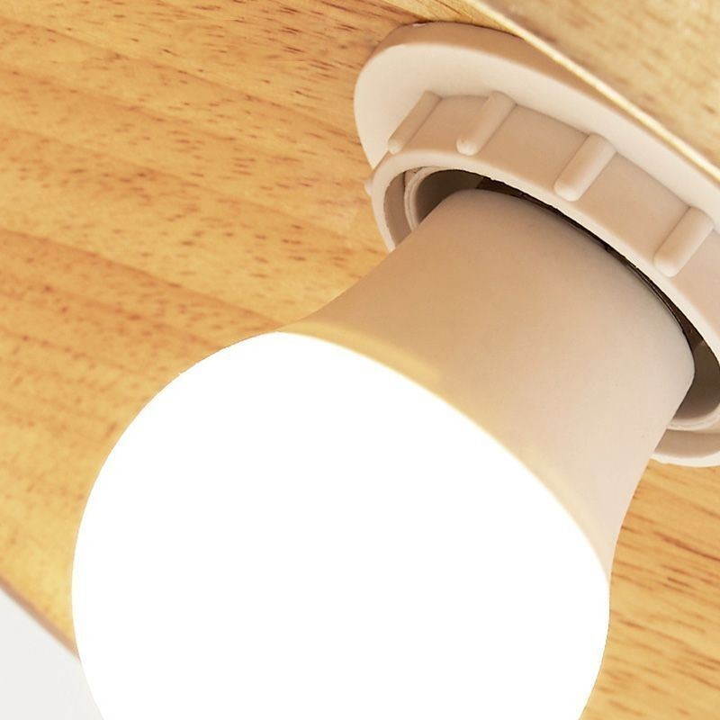 Japanese Wood Pendant Light Hat Hanging Light