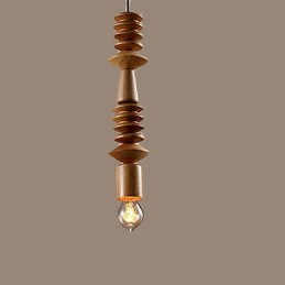 Chandelier Mini Style Traditional Classic Wood Bamboo