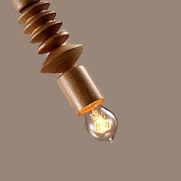 Chandelier Mini Style Traditional Classic Wood Bamboo