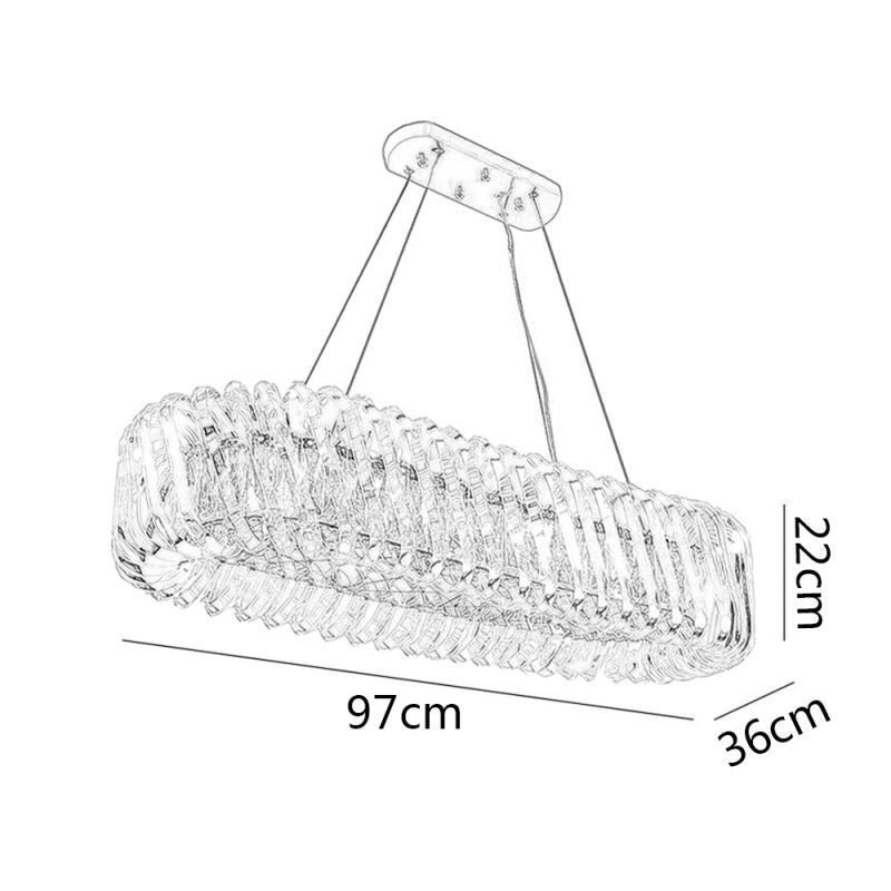 Luxury Glass Pendant Light European Style Chandelier