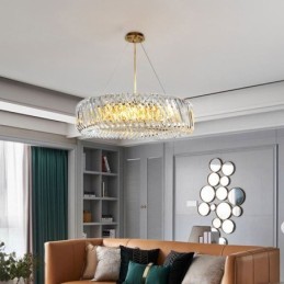 European Pendant Light Round Glass Decoration Hanging Lamp