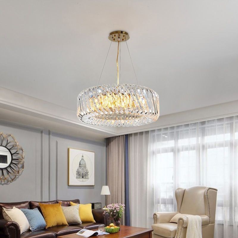 European Pendant Light Round Glass Decoration Hanging Lamp