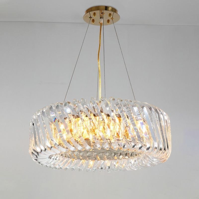 European Pendant Light Round Glass Decoration Hanging Lamp