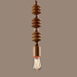 Chandelier Mini Style Traditional Classic Wood Bamboo