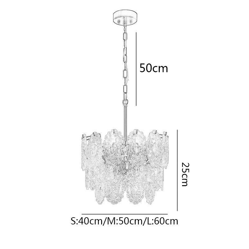 Modern Glass Pendant Light Decoration Bronze Gold Chandelier