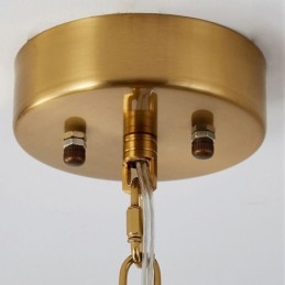 Modern Glass Pendant Light Decoration Bronze Gold Chandelier