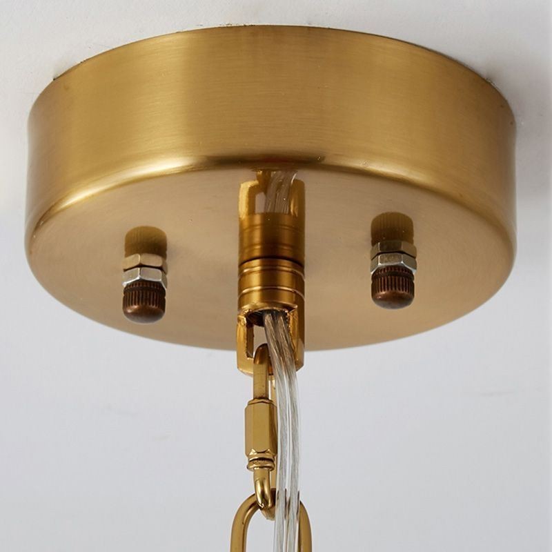 Modern Glass Pendant Light Decoration Bronze Gold Chandelier