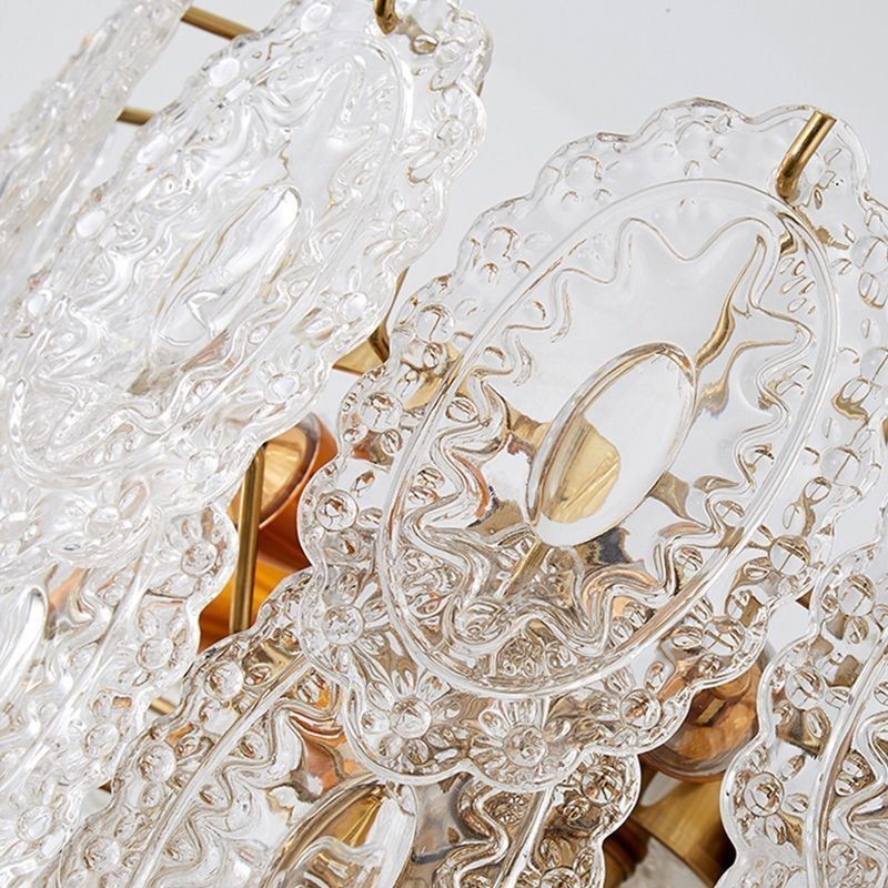 Modern Glass Pendant Light Decoration Bronze Gold Chandelier