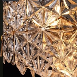 European Glass Pendant Light Modern Cone Shape Chandelier