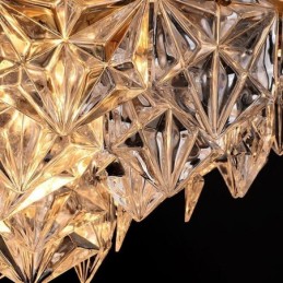 European Glass Pendant Light Modern Cone Shape Chandelier