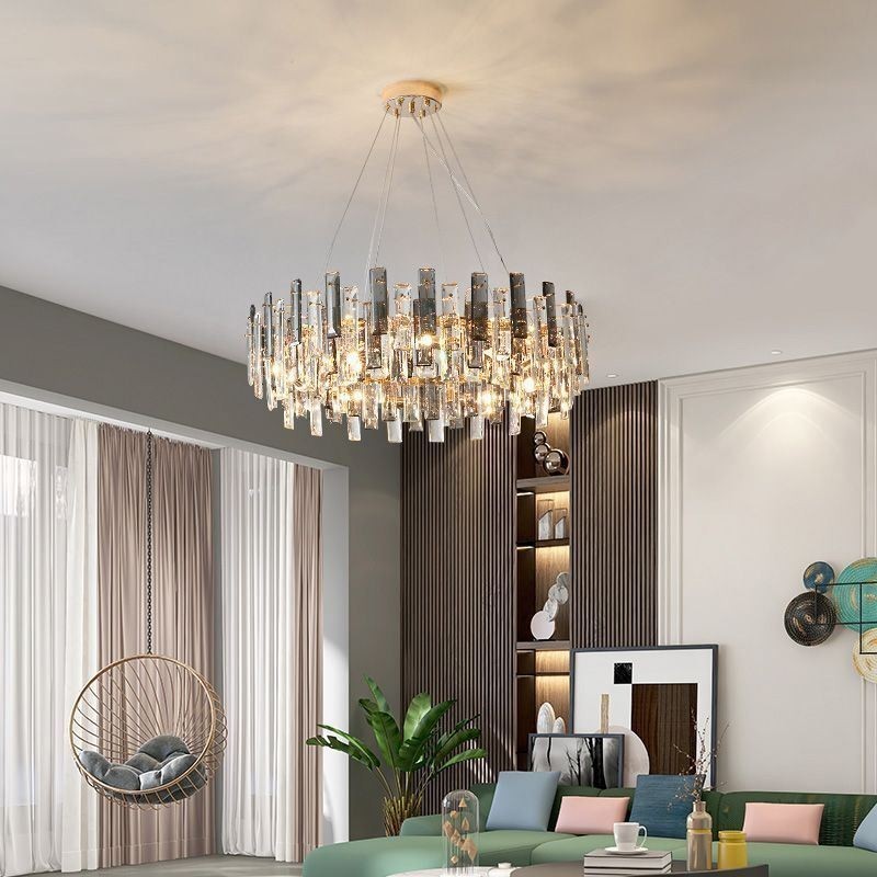 Luxury Glass Chandelier European Style Pendant Light