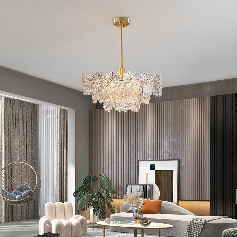 Luxury Pendant Light Home Décor Glass Chandelier Living