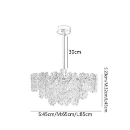 Luxury Pendant Light Home Décor Glass Chandelier Living