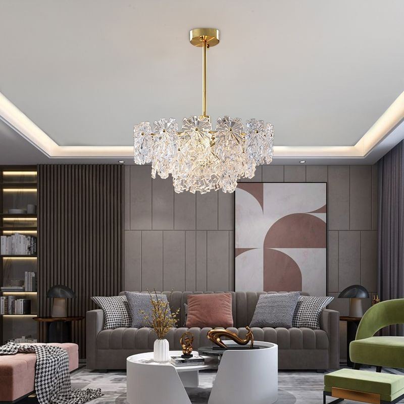 Luxury Pendant Light Home Décor Glass Chandelier Living