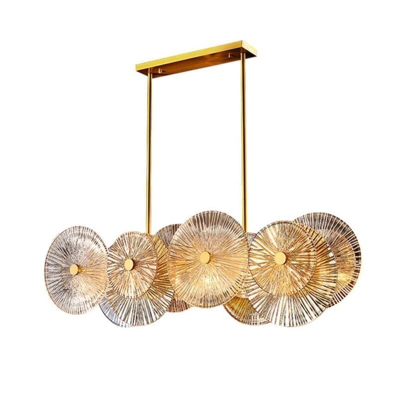Modern Spark Disc Chandelier Firework Glass Pendant Lamp Home Decor Lighting
