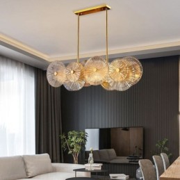 Modern Spark Disc Chandelier Firework Glass Pendant Lamp Home Decor Lighting