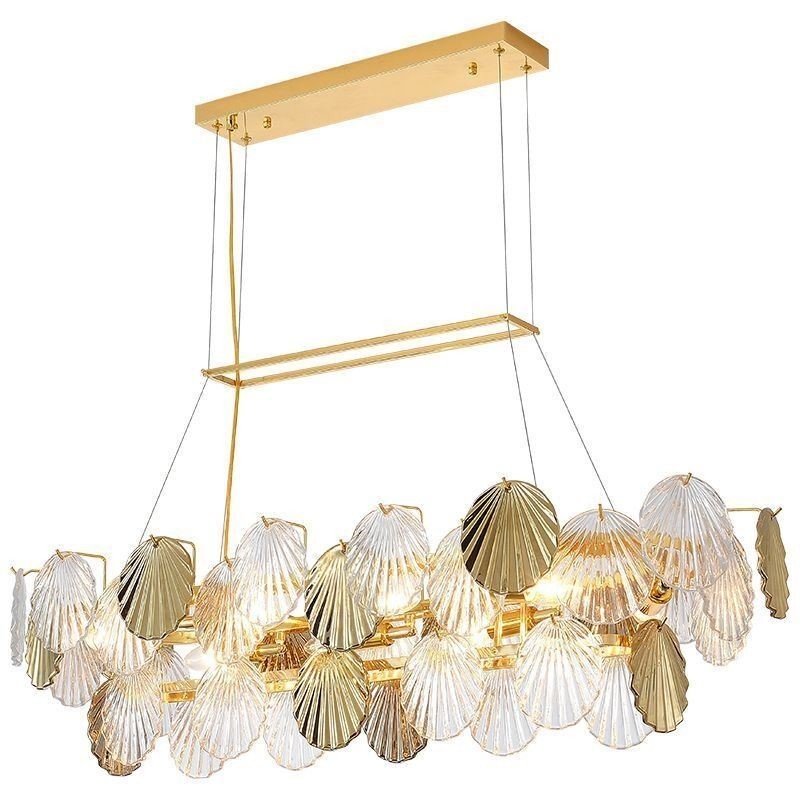 Luxury Glass Chandelier Fashion Lamp Shell Shape Glass Hanging Lamp