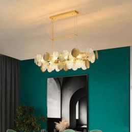 Luxury Glass Chandelier Fashion Lamp Shell Shape Glass Hanging Lamp