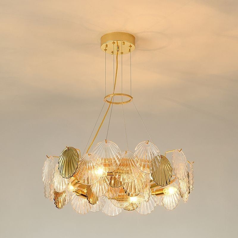Modern Shell Glass Chandelier Lights Dining