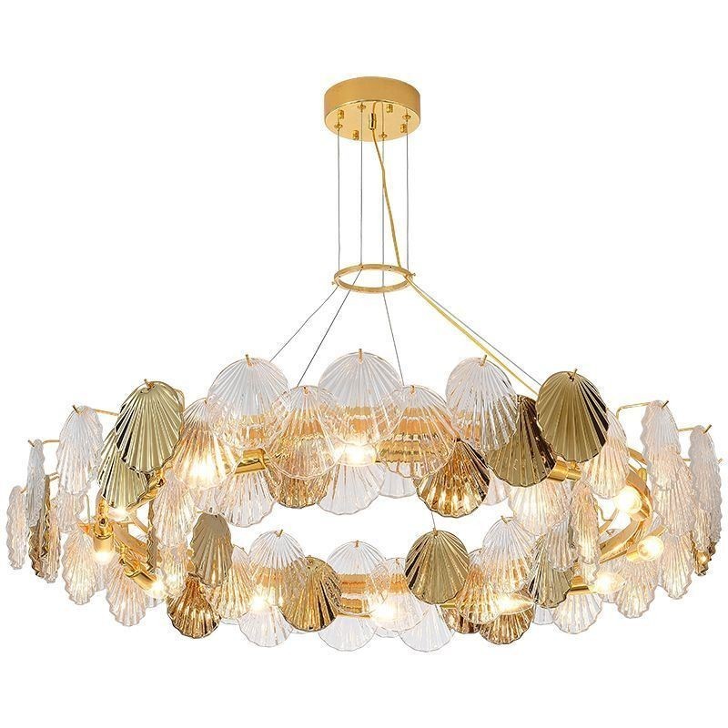 Modern Shell Glass Chandelier Lights Dining