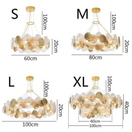 Modern Shell Glass Chandelier Lights Dining