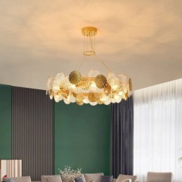Modern Shell Glass Chandelier Lights Dining