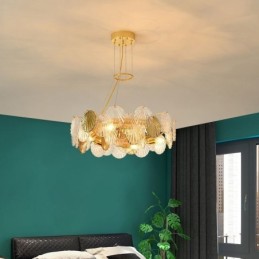 Modern Shell Glass Chandelier Lights Dining