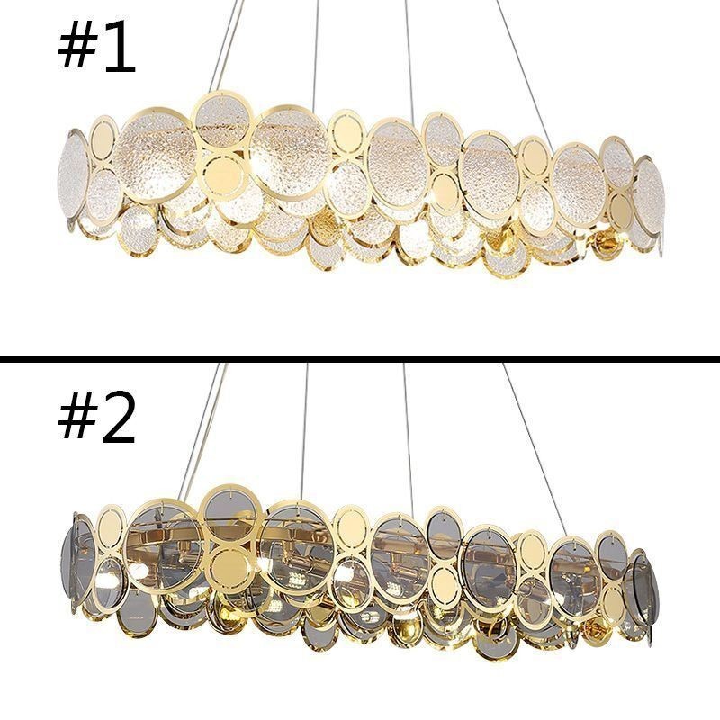 European Glass Chandelier Creative Luxury Pendant Light