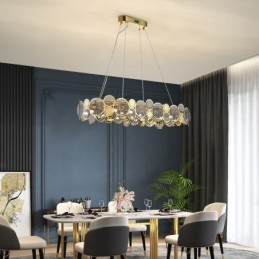 European Glass Chandelier Creative Luxury Pendant Light