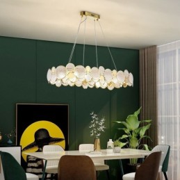 European Glass Chandelier Creative Luxury Pendant Light