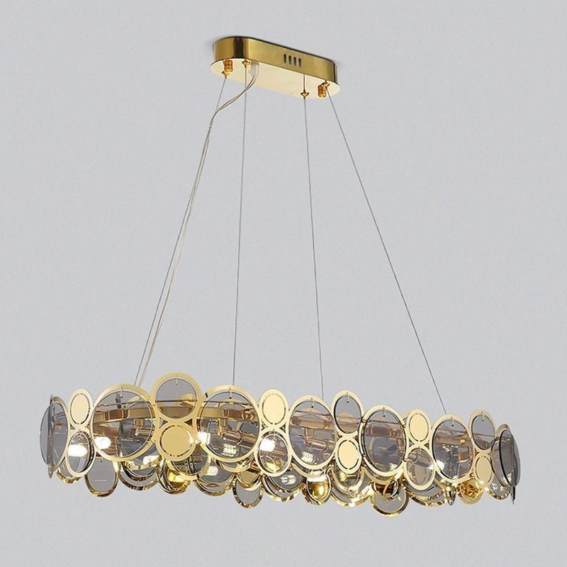 European Glass Chandelier Creative Luxury Pendant Light
