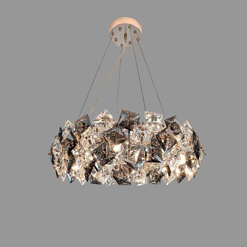 Light Luxury Glass Chandelier Modern Minimalist Pendant Lamp Living